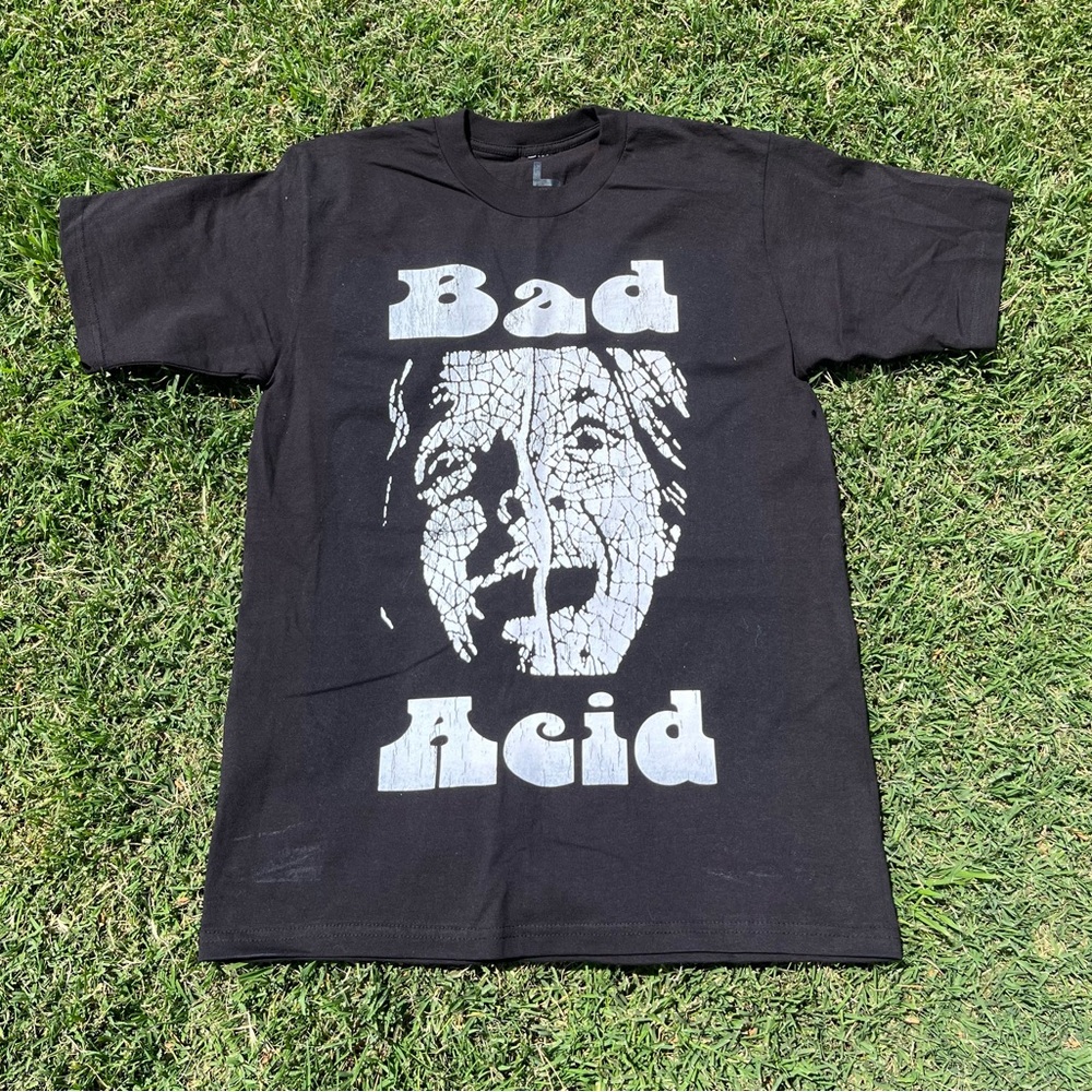 Bad Acid Black Graphic T-Shirt sz M men